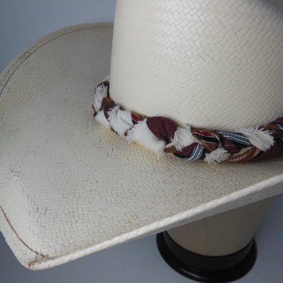 Western Hatband braided hatband handcrafted by me Bold  Unique one of a kind USA - Picture 4 of 4